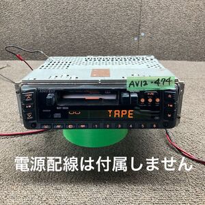 AV12-474 激安 カーステレオ ADDZEST BAY-383A PT-9838U FM/AM カセット テープデッキ 本体のみ 簡易動作確認済み 中古現状品