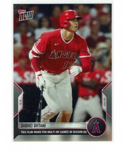 【大谷翔平】2022 MLB Topps Now Ties Club Mark for Mutli-HR Games in a Season (6) #846