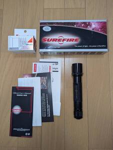 【美品】SureFire 9P タクティカルライト BK キセノンバルブ 国内正規保証品 社外LEDバルブ付き 検】シュアファイア 6P Lumens Factory