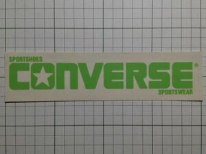 【半透明】【コンバース】ステッカー：80年代 ビンテージ コンバース （緑）USA 販促 広告 車 ロゴ +Ag