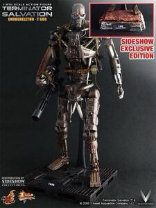 【未使用】 ホットトイズ ムービー・マスターピース ターミネーター４ 1/6 Ｔ-６００ エンドスケルトン サイドショウ限定Ver hottoys