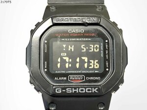 ★稼働品◎ CASIO カシオ G-SHOCK Gショック DW-5600HR ブラック＆レッド クォーツ デジタル メンズ 腕時計 バイカラー 2179T5-15