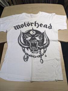 【服飾】 ビンテージ レア Tシャツ バンド 当時物? MOTORHEAD ロゴ TULTEX S 白 半袖