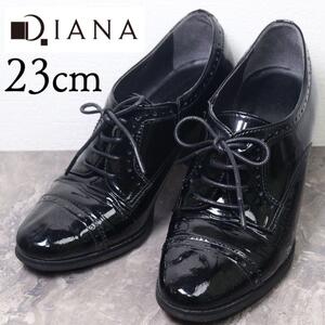 DIANA ダイアナ 23 ローファー パンプス レースアップ 黒