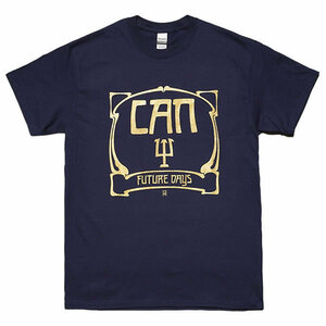 [Lサイズ]Can（カン） Future Days クラウト・ロック バンドTシャツ ネイビー