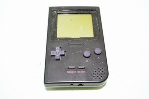 【質Banana】ジャンク品!! Nintendo/任天堂 MGB-001 GAMEBOY/ゲームボーイポケット ブラック 部品取りに 現状品 ♪