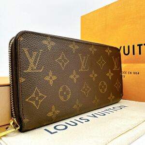 3222【美品】LOUIS VUITTON ルイヴィトン モノグラム ジッピーウォレット フューシャ ラウンドファスナー 長財布 ウォレット M41895/CA4146