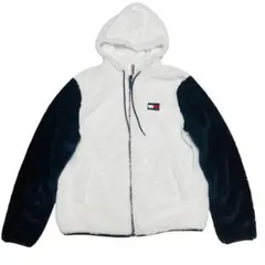 美品 TOMMY HILFIGER トミーヒルフィガー ファーブルゾン パーカー