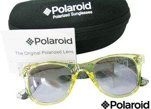 Polaroid 目に優しい偏光サングラス PLD6009-RGE イエロー UV400 新品 ポラロイド　ミラーレンズ 花柄