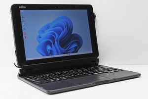 ノートパソコン 2in1PC WPS office搭載 中古 富士通 ARROWS Tab Q507/PB ATOM Z8550 メモリ4GB SSD64GB カメラ タブレットPC タッチ