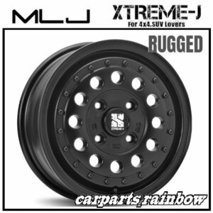 ★MLJ/エムエルジェイ XTREME-J RUGGED /ラギッド 14×5.0J/5J 4/114.3 +42★サテンブラック★NV200バネット/デリカD3★4本価格★