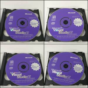 [G0968]古い PCソフト 4枚組 Microsoft Visual Studio 97 Enterprise Edition Visual Basic 5.0　 /現状品/ジャンク/マイクロソフト/PC