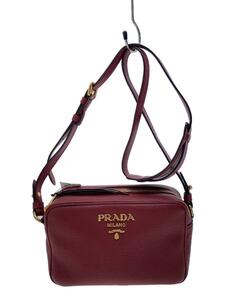 PRADA◆PRADA プラダ/ショルダーバッグ/レザー/BRD/無地