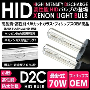 HIDバルブ D2R 70W 8000K~ 純正交換用 バーナー ヘッドライト TCフィリップス