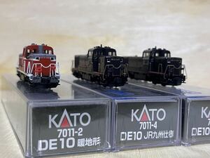 KATO DE10 7011-2暖地形,7011-4×2両　JR九州仕様　計3両