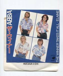 【EP レコード　シングル　同梱歓迎】 ABBA アバ　■ THE WINNER TAKES ALL ザ・ウィナー　■ ELAINE エレーヌ