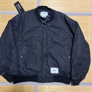 こちら、22aw WTAPS JFW-04 MA-1 ジャケット　JACKET フライトジャケット　黒　ブラック　DENIM デニム　1 WTVUA