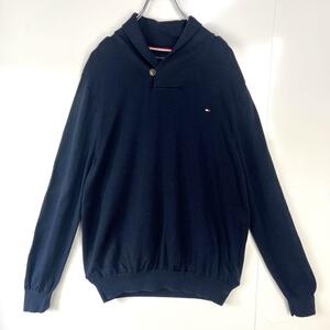 TOMMY HILFIGER トミーフィルフィガー ニット 紺 ネイビー