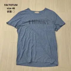 ● FACTOTUM ファクトタム 半袖 T シャツ フォント スプレー 46