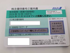 【１０枚セット120-2】ANA株主優待券 緑色（グリーン）有効期限:2024年12月1日～2025年11月30日迄 全日空　割引券　航空券 最新券