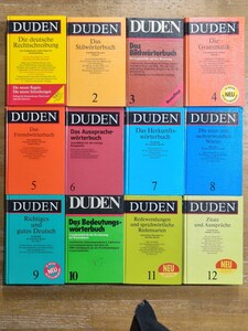 y1118-10. DUDEN 洋書まとめ/ドゥーデン/ドイツ語/辞書/辞典/言語学/発音/文法