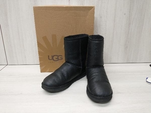 UGG アグ ブーツ クラシック 1003944 レザー ショートブーツ サイズ 26cm / ブラック 箱付き★