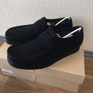 「CLARKS」 WALLABEE LOAFER/ワラビーローファー　uk9 ブラック