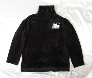 エンジニアードガーメンツ★2022fw★ High Mock Shirt - Polyester Velour / Black【XS】