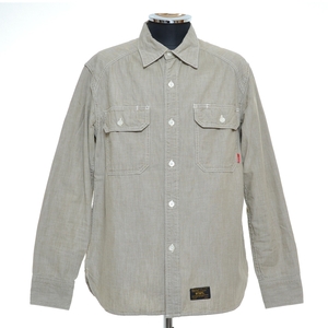 ●457926 WTAPS ダブルタップス ●シャンブレーワークシャツ SEAGULL SHIRT 172WVDT-SHM04 サイズS メンズ カーキ グリーン