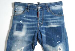 【正規品】9万 46 Dsquared2 ディースクエアード SEXY TWIST JEAN S74LB0322 ラグジュアリー ストレッチ デニム イタリア製