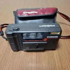 【ジャンク品】チノン CHINON　コンパクト　フィルムカメラ　ケース付き