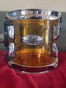 Pearl Crystal Beat タム 8×7インチ クリスタルビート Tangerine Glass オレンジ