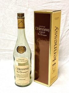 15271/Hennessy（ヘネシー）VSOP スリムボトル 空瓶 空き瓶 700ml 紙箱付 中身なし