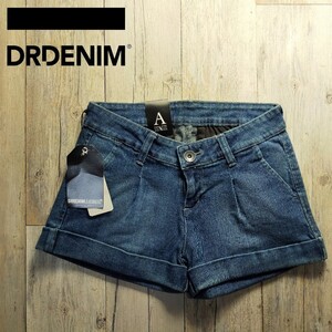 未使用☆DR.DENIM ドクターデニム☆JEANSMAKERS ショートデニムパンツ レディース W27 S1933