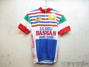 ▼メーカー不明▼半袖ハーフジップジャージ Lサイズ BASSANロ▼国