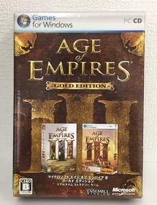 ★☆A001 Windows AGE of EMPIRES GOLD EDTION マイクロソフト エイジ オブ エンパイアⅢ ゴールドエディション ☆★