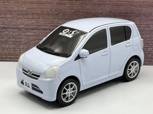 即決有★プルバックカー ダイハツ ミライース 水色 DAIHATSU Mira e:s カラーサンプル★ミニカー