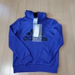 【新品】adidas 青 パーカー 130cm