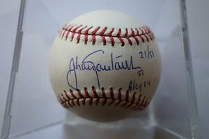 MLB　ミネソタ・ツインズ　#57　ヨハン・サンタナ　直筆サインボール　2004年サイ・ヤング賞　限定サイン　ALCY04 　MLB公式球　ケース付き