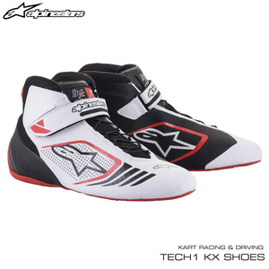 入荷！アルパインスターズ新品■alpinestars レーシングカートシューズ TECH1-KX■ブラックホワイトレッド 新品未使用品