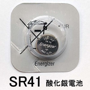 [2024-7期限] SR41 酸化銀電池 ボタン電池【即決】1.55V★エナジャイザー Energizer (互換品:LR41 SW392 SW384) 7638900950090