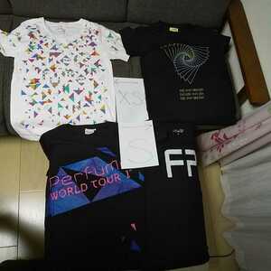 ■送料込み■パフュームTシャツ４個セット■左列はXS■右列はS■WORLDtour1st■PerfumeFes2014■futurePOP2018■LSG17