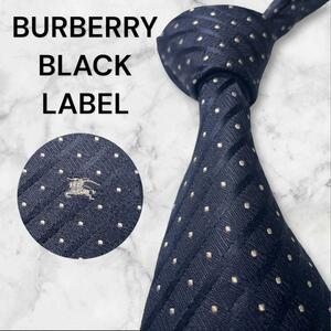 764.BURBERRY BLACK LABELネクタイ　ホースマーク　ドット