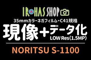 フィルム現像＋データ化(約150万画素) NORITSU S-1100 画像データスマホ受取可能 35mm C41処理