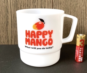 耐熱 マグカップ プラスチック製 マンゴー ホワイト ミルキー チェリーノマグ 360ml 日本製 BPAフリー HAPPY MANGO 同梱可