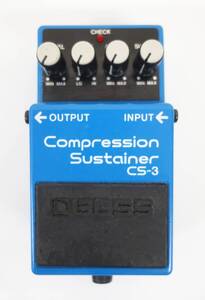 レトロミュージック ＊Product of Roland ＊BOSS ボス　 ＊Compression Sustainer 　コンプレッサー エフェクター ＊MODEL CS-3 　