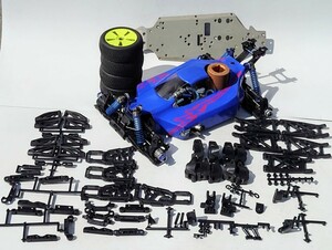 ◆◇京商 インファーノ 1/8GP レーシングバギ RB21-WS7 エンジン 予備シャーシ プラ部品多々◇◆