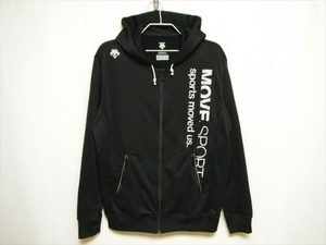 【LPL132】良品★DESCENTE MOVE SPORT デサント フルジップスウェットパーカー DAT-2354 XOサイズ 大きめ 大きいサイズ 3l xxl ジャケット