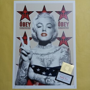 DEATH NYC 世界限定100枚 アートポスター　マリリン モンロー Marilyn Monroe obay TATOO バンクシー Banksy 現代アート ストリートアート