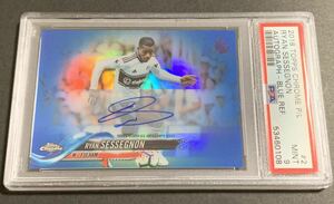 2018 Topps Chrome Premier League Ryan Sessegnon Auto /150 2 Fulham PSA 9 セセニョン　サイン　150枚限定　フラム　プレミアリーグ